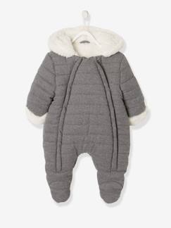 Combipakje baby met voering en volledige opening - vertbaudet enfant Baby-Combipakje baby met voering en volledige opening