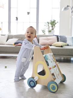 Loopwagen met houten remmen - vertbaudet enfant Speelgoed-Eerste levensjaren-Loopwagen met houten remmen