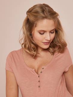Tunesisch zwangerschaps- en borstvoedingsshirt - vertbaudet enfant Zwangerschapskleding-T-shirt-Tunesisch zwangerschaps- en borstvoedingsshirt