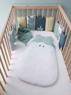 Ademende bedomranding MENTHE A L'EAU - vertbaudet enfant Linnengoed en decoratie-Ademende bedomranding MENTHE A L'EAU