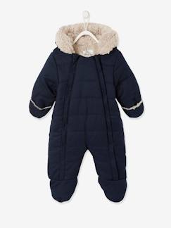 Combipakje baby met voering en volledige opening - vertbaudet enfant Baby-Combipakje baby met voering en volledige opening