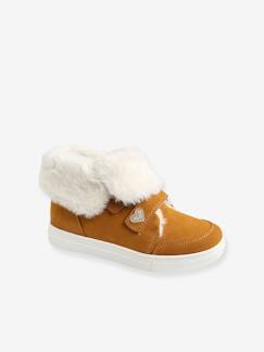 Gevoerde meisjeslaarsjes, in leer te veranderen - vertbaudet enfant Schoenen-Gevoerde meisjeslaarsjes, in leer te veranderen