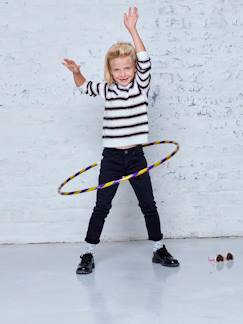 Slim fit jeans Morphologik "waterless" meisjes heupomtrek SMALL - vertbaudet enfant Meisje-Slim fit jeans Morphologik "waterless" meisjes heupomtrek SMALL