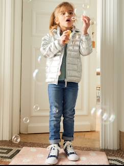 Slim fit meisjesjeans Morphologik "waterless" heupomtrek MEDIUM met gebruikssporen - vertbaudet enfant Meisje-Slim fit meisjesjeans Morphologik "waterless" heupomtrek MEDIUM met gebruikssporen