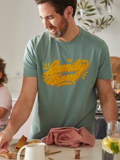 Heren-T-shirt Family team capsulecollectie vertbaudet en Studio Jonesie in biologisch katoen - vertbaudet enfant Zwangerschapskleding-T-shirt-Heren-T-shirt Family team capsulecollectie vertbaudet en Studio Jonesie in biologisch katoen