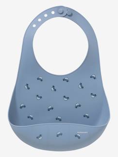Slabbetje met opvangzakje van silicone - vertbaudet enfant Verzorging-Baby eet en drinkt-Slabbetje met opvangzakje van silicone
