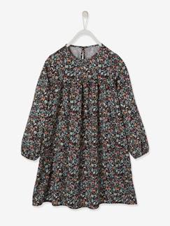 Soepele meisjesjurk met print - vertbaudet enfant -Soepele meisjesjurk met print