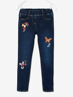 Slim fit jeans Morphologik "waterless" meisjes heupomtrek largel - vertbaudet enfant Meisje-Slim fit jeans Morphologik "waterless" meisjes heupomtrek largel