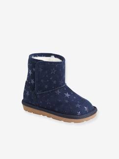 Meisjeslaarzen met voering - vertbaudet enfant Schoenen-Baby schoenen 17-26-Loopt meisje 19-26-Boots, laarsjes en laarzen-Meisjeslaarzen met voering
