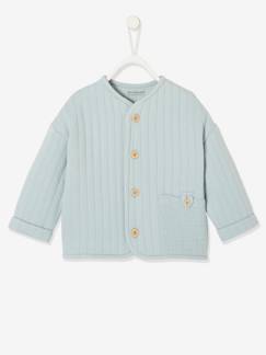 Vestje voor pasgeborene met zakjes van katoengaas - vertbaudet enfant Baby-Vestje voor pasgeborene met zakjes van katoengaas