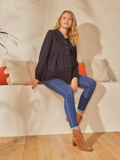 Zwangerschaps- en borstvoedingsblouse van katoengaas - vertbaudet enfant -Zwangerschaps- en borstvoedingsblouse van katoengaas