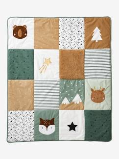 GREEN FOREST Oeko-Tex® gewatteerde vloermat - vertbaudet enfant Linnengoed en decoratie-GREEN FOREST Oeko-Tex® gewatteerde vloermat