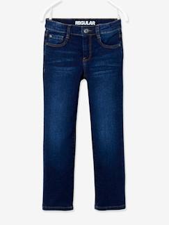 Rechte jeans voor jongens MorphologiK "waterless" met heupomtrek Medium - vertbaudet enfant Jongens-Rechte jeans voor jongens MorphologiK "waterless" met heupomtrek Medium