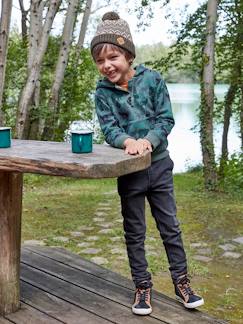 Gevoerde jeans met rechte pasvorm, eenvoudig aan te trekken - vertbaudet enfant Jongens-Gevoerde jeans met rechte pasvorm, eenvoudig aan te trekken