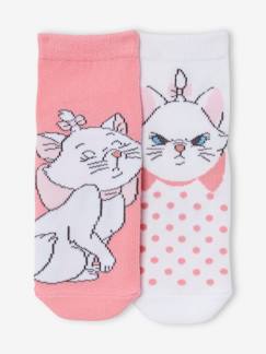 Set van 2 paar Disney® Marie De Aristokatten sokken - vertbaudet enfant Meisje-Set van 2 paar Disney® Marie De Aristokatten sokken