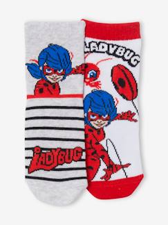 Set van 2 paar Miraculous® sokken - vertbaudet enfant Meisje-Set van 2 paar Miraculous® sokken