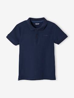 Poloshirt met korte mouwen voor jongens met borduurwerk op de borst - vertbaudet enfant Jongens-Poloshirt met korte mouwen voor jongens met borduurwerk op de borst