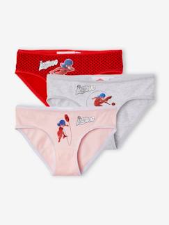Set van 3 Miraculous® onderbroekjes voor meisjes - vertbaudet enfant Meisje-Set van 3 Miraculous® onderbroekjes voor meisjes