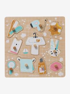 Puzzel met knoppen Badkamer van FSC®-hout - vertbaudet enfant Speelgoed-Puzzel met knoppen Badkamer van FSC®-hout