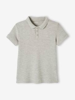 Poloshirt met korte mouwen voor jongens met borduurwerk op de borst - vertbaudet enfant -Poloshirt met korte mouwen voor jongens met borduurwerk op de borst