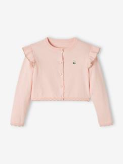 Korte meisjesvest met ruches - vertbaudet enfant -Korte meisjesvest met ruches