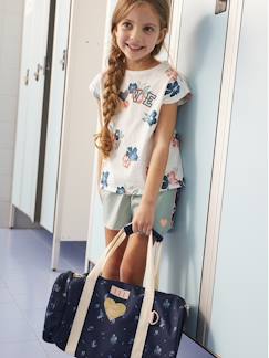 Technische meisjesshort met bloemmotieven - vertbaudet enfant -Technische meisjesshort met bloemmotieven