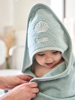 Badcape + washand personaliseerbaar Oeko-Tex® - vertbaudet enfant -Badcape + washand personaliseerbaar Oeko-Tex®