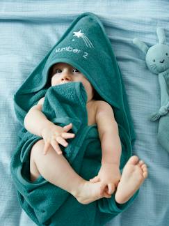 Badcape + washand personaliseerbaar Oeko-Tex® - vertbaudet enfant -Badcape + washand personaliseerbaar Oeko-Tex®