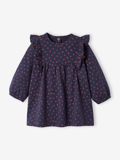 Jersey babyjurk met ruches - vertbaudet enfant Baby-Jersey babyjurk met ruches