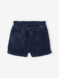 Corduroy short voor meisjesbaby - vertbaudet enfant Baby-Short-Corduroy short voor meisjesbaby