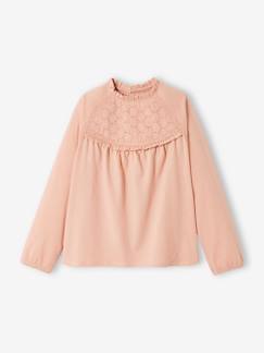 Shirt van Engels borduurwerk voor meisjes - vertbaudet enfant Meisje-Shirt van Engels borduurwerk voor meisjes