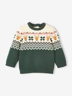 Kersttrui baby capsule familie familiemotieven - vertbaudet enfant -Kersttrui baby capsule familie familiemotieven