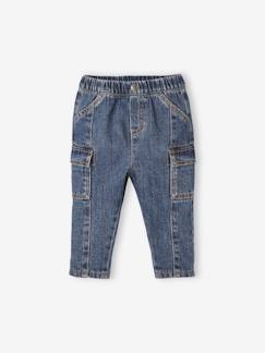 Baby jeans met zijzakken - vertbaudet enfant Baby-Broek, jean-Baby jeans met zijzakken