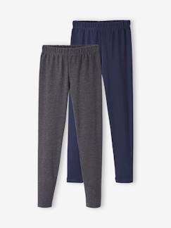 Set van 2 leggings voor meisjes - vertbaudet enfant Meisje-Legging-Set van 2 leggings voor meisjes