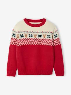 Kinderkersttrui met jacquardpatroon - vertbaudet enfant -Kinderkersttrui met jacquardpatroon