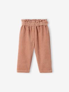 Wijde corduroy babybroek - vertbaudet enfant Baby-Wijde corduroy babybroek