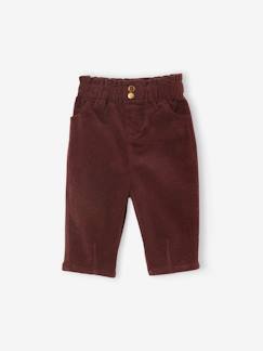 Fluwelen babybroekje - vertbaudet enfant Baby-Fluwelen babybroekje
