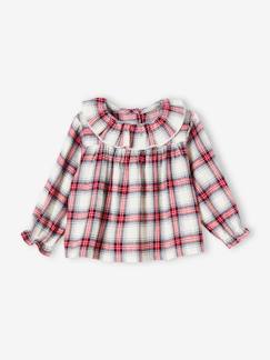 Babyblouse met kraagje - vertbaudet enfant Baby-Overhemd, blouse-Babyblouse met kraagje
