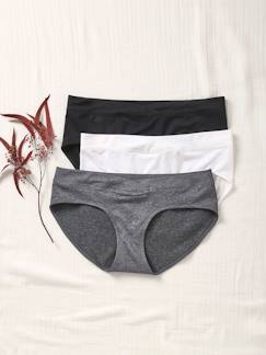 Set met 3 naadloze zwangerschapsshorties van microvezel - vertbaudet enfant Zwangerschapskleding-Lingerie-Set met 3 naadloze zwangerschapsshorties van microvezel