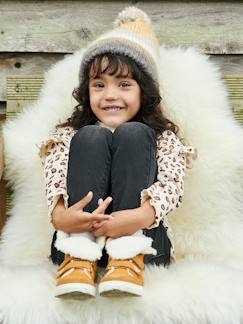 Set muts + snood + handschoenen van jacquard voor meisjes - vertbaudet enfant Meisje-Accessoires-Meisjesmuts, sjaal, handschoenen-Set muts + snood + handschoenen van jacquard voor meisjes