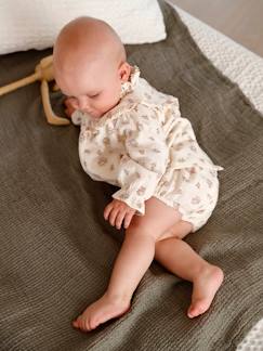 Babyjurkje van katoengaas met bloomer - vertbaudet enfant Baby-Babyjurkje van katoengaas met bloomer