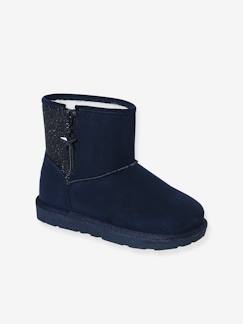 Halfhoge meisjeslaarzen met voering - vertbaudet enfant Schoenen-Halfhoge meisjeslaarzen met voering