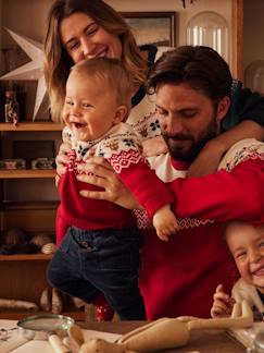 Kersttrui baby capsule familie familiemotieven - vertbaudet enfant Baby-Kersttrui baby capsule familie familiemotieven