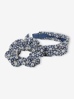 Meisjeshoofdband + scrunchie van Engels borduurwerk voor meisjes - vertbaudet enfant Meisje-Meisjeshoofdband + scrunchie van Engels borduurwerk voor meisjes