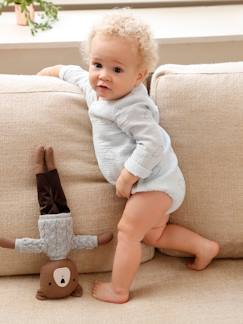 Wolkenromper van katoenen gaas pasgeborene lange mouwen - vertbaudet enfant Baby-Body-Wolkenromper van katoenen gaas pasgeborene lange mouwen