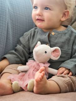 Muisje en haar rugzakje voor melktandjes - vertbaudet enfant Speelgoed-Eerste levensjaren-Knuffels en knuffeldoekjes-Muisje en haar rugzakje voor melktandjes