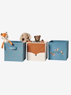 Set van 3 opbergbakken Baby Fox - vertbaudet enfant Slaapkamer en Opbergoplossingen-Set van 3 opbergbakken Baby Fox