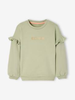 Sweater met ruches voor meisjes - vertbaudet enfant Meisje-Sweater met ruches voor meisjes