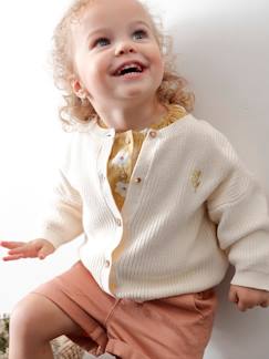 Iriserend geribd babyvestje - vertbaudet enfant Baby-Iriserend geribd babyvestje