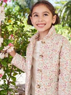 Gewatteerd meisjesjasje met bloemenprint - vertbaudet enfant Meisje-Gewatteerd meisjesjasje met bloemenprint
